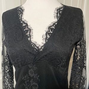 NWT Francesca’s Black Lace Body Suit (P58)